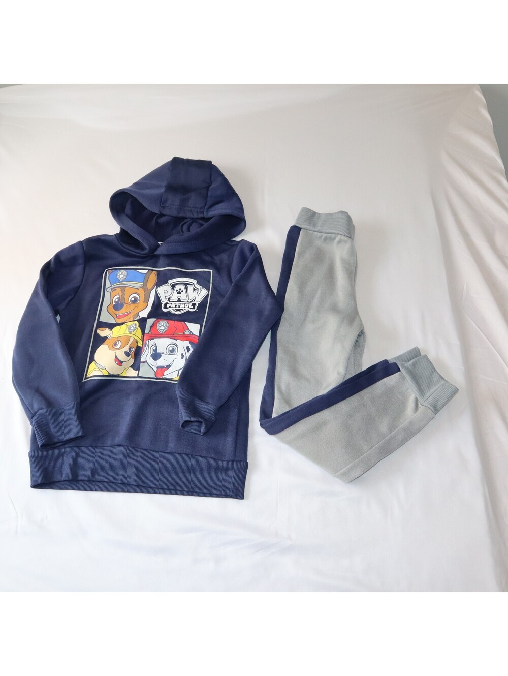 Nickelodeon Boys Paw Patrol Hoodie Sweatpants Set Size 6 Navy Gray